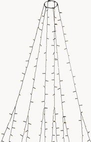 Decorazione a LED da interno-esterno per albero con funzione timer Julia, ambra