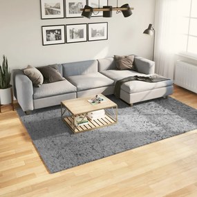 Tappeto Shaggy Pamplona A Pelo Lungo Moderno Grigio 200x280 Cm /