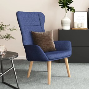 Sedia Relax Blu İn Tessuto /