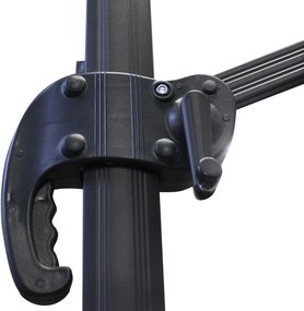 BACTRUS - ombrellone da giardino decentrato 3 x 3 m