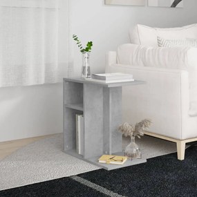 Tavolino Grigio Cemento 50x30x50 Cm İn Legno Multistrato /