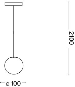 Ideal Lux - Lampadario LED a sospensione con filo MAPA 1xG9/3W/230V diametro 10 cm bianco