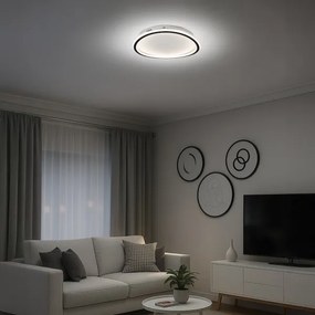 Plafoniera LED CALI, 30 W, 230 V, Ø 40 cm, nera