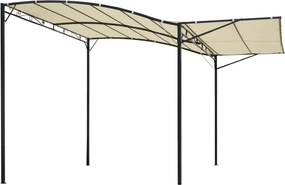 Pergola da Giardino 300x250x200-250A cm in Acciaio con Copertura in Tessuto Beige...