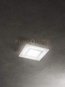 Plafoniera in metallo e plexiglass bend led 30w cct 3000k 4000k 600...