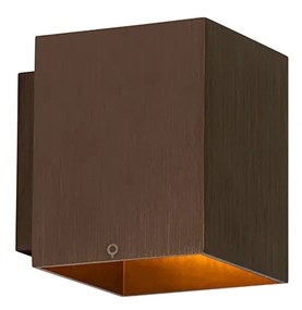 Applique moderna quadrata bronzo scuro - Sola