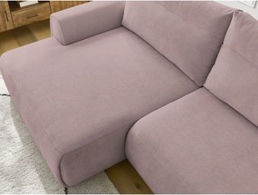 Divano angolare in rosa chiaro Aden – Bobochic Paris