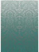 Damast Tapete St. James Park von Little Greene - Teal Fade