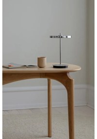 Lampada da tavolo dimmerabile a LED in argento con paralume in metallo (altezza 31 cm) Asteria Move - UMAGE