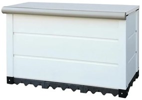 Baule GAROFALO Flat in pvc beige L 82.5 x H 56.7 x P 46.5 cm