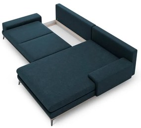 Divano letto angolare blu petrolio, angolo destro Planet - Windsor &amp; Co Sofas