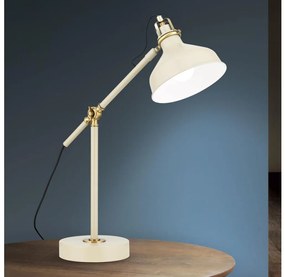 Orion LA 4-1222/1 - Lampada da tavolo SCHILLER 1xE27/40W/230V color crema/bronzo