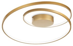 Plafoniera Moderna Dali Oz Metallo Ottone Led 48W 3000K Luce Calda