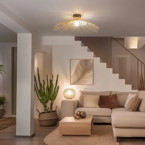 Brilagi - Lampadario LED da soffitto a montaggio superficiale CERIA BOHO 1xE27/40W/230V Ø 70 cm bambù