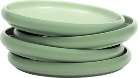 Set di piatti verdi in gres 4 pz ø 22 cm Aura Rondo – Bonami Selection