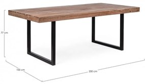 Tavolo Egon in legno nobilitato 200x100 cm