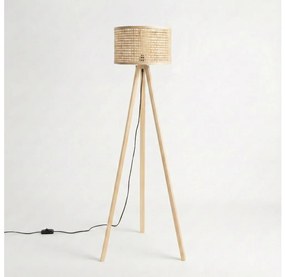 Brilagi - Lampada da terra LED CERIA 1xE27/60W/230V Ø 25 cm beige