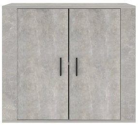 Credenza grigio cemento 80x33x70 cm in legno multistrato