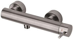 Paffoni Light Lig168dst Miscelatore Doccia Esterno Con Doccetta supporto snodato e flessibile Steel Looking Acciaio