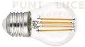 Lampadina led filamento attacco e27 2w 485lm 4000k 45x76mm