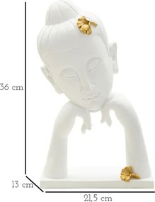Testa Buddha -B- Cm 21,5X13X36