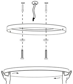 Eglo 900055 - Plafoniera LED RGBW dimmerabile TURCONA-Z LED/22,4W/230V