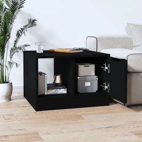 Tavolino da salotto nero 50x50x36 cm in legno multistrato