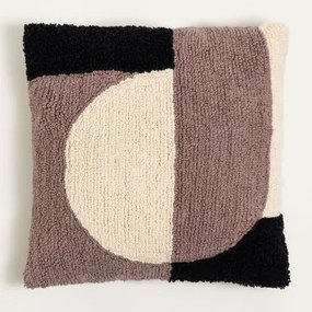 Cuscino quadrato in cotone (45x45 cm) Ryker Violetta Grape - Sklum