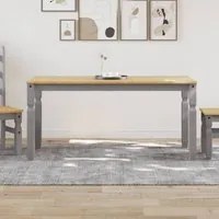 Tavolo da Pranzo Corona 160x80x75 cm in Legno Massello di Pino 4005718