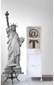 Fotomurale ESTA Statua, grigio e argento 93X280 cm