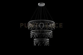 Lampada a sospensione scintilla, cromo nero, led 64,8w, lumen 5508,...