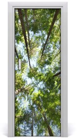 Adesivo per porta Corona di alberi 75x205 cm