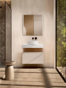 Cassettone da bagno Element VISOBATH 1 cassetto P 46 x L 60 x H 35 cm cotone laccato truciolare