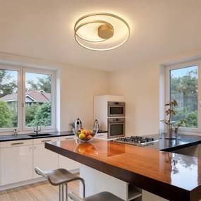 Brilagi - plafoniera LED dimmerabile TWISTER LED/48W/230V Ø 50 cm dorata +DO