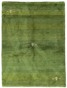 Gabbeh Tappeto persiano 160x200 Verde (Iran) Annodato A Mano