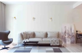 Argon 4264 - Faretto da muro DORIA 1xE27/15W/230V bianco/ottone