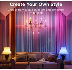 SET 2x LED RGBWW Lampadina dimmerabile E14/5W/230V 2700-6500K Wi-Fi - Govee