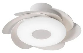 Ventilatore da soffitto Flower bianco, Ø 50 cm, CCT, dimmerabile, MANTRA IP20