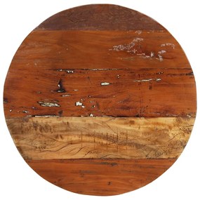 Tavolino da salotto Ø68 cm in legno massello di recupero