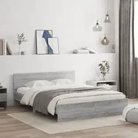 Giroletto con Testiera Grigio Sonoma 140x200 cmcod mxl 85519