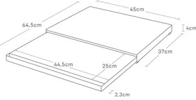 Ripiano aggiuntivo estraibile in metallo Tower - YAMAZAKI