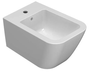 Globo Stone Bidet Sospeso 52x36 Con Fissaggi in ceramica Bianco Lucido