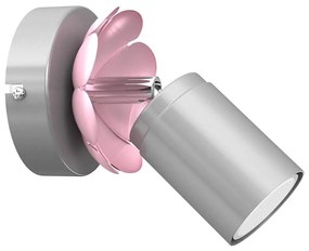 Faretto da muro FLOWER 1xGU10/8W/230V cromo opaco