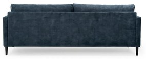 Divano in velluto blu scuro 220 cm Adagio - Scandic