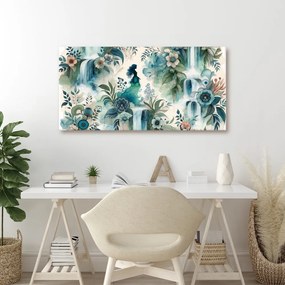 Quadro su tela – Ragazza misteriosa nel bosco