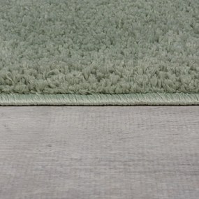 Tappeto verde lavabile in fibre riciclate 200x290 cm Fluffy - Flair Rugs