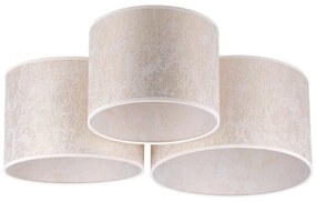 Duolla - Plafoniera ROLLER TRIO 3xE27/60W/230V bianco/oro