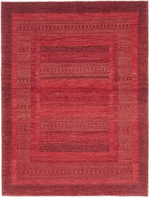 Loribaft Tappeto 160 x 210 Rosso (Iran) Annodato A Mano