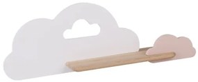 Applique LED per bambini con mensola CLOUD LED/5W/230V bianco/rosa