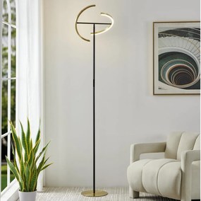 Eglo 901973-LED Lampada da terra dimmerabile CASTELPOTO 2xLED/8,8W/230V oro/nero